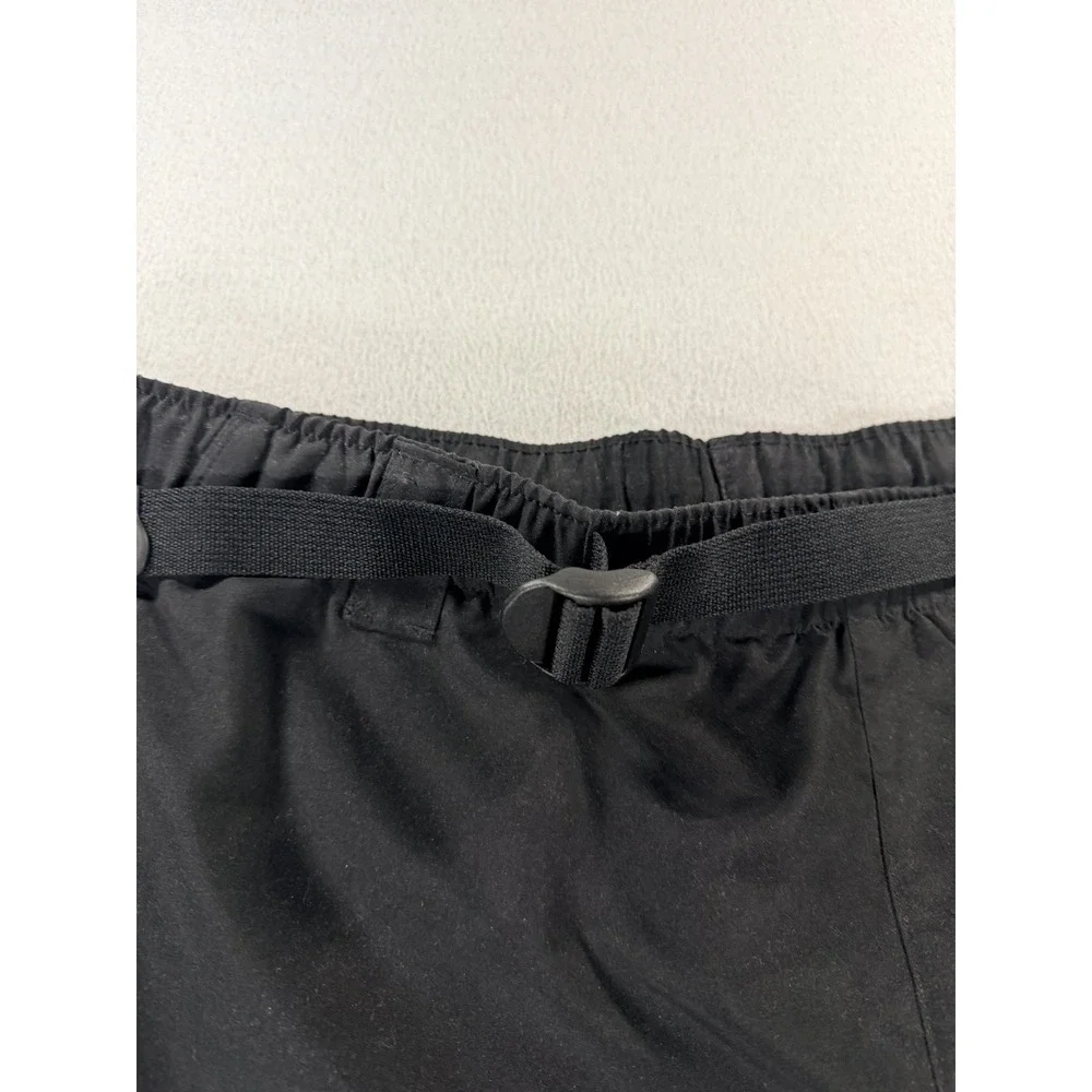 The North Face Mens Black Hiking Shorts XL Integrated Belt Mesh Lined Trail